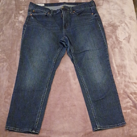 GAP Vintage Slim Mid Rise Jeans - Dark Blue - Picture 1 of 4